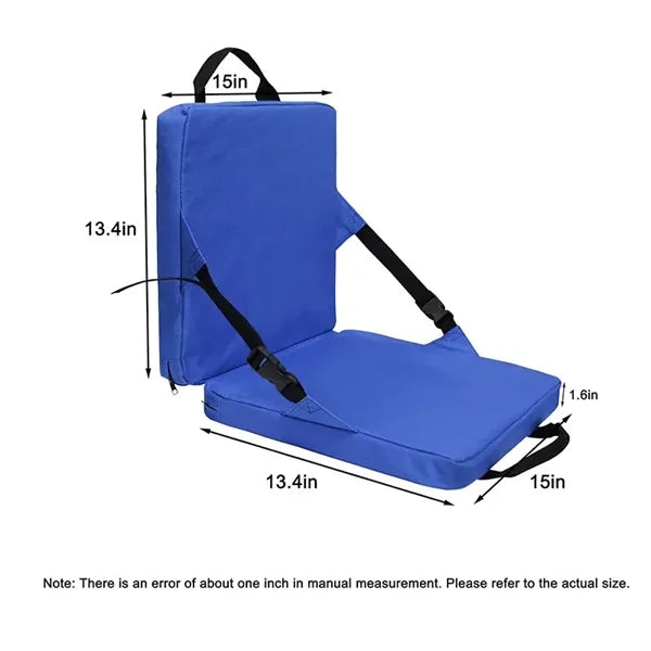 1.6" Thick Padding Portable Stadium Seat Cushion with Back S