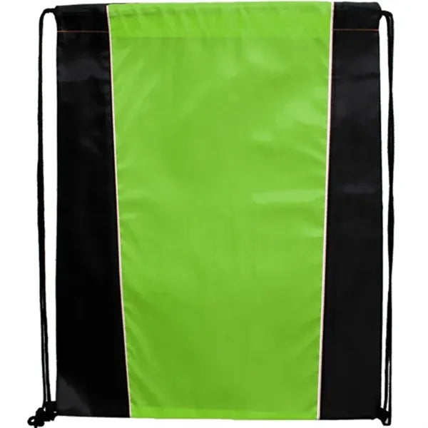 Two Tone Sided Drawstring Tote Bags