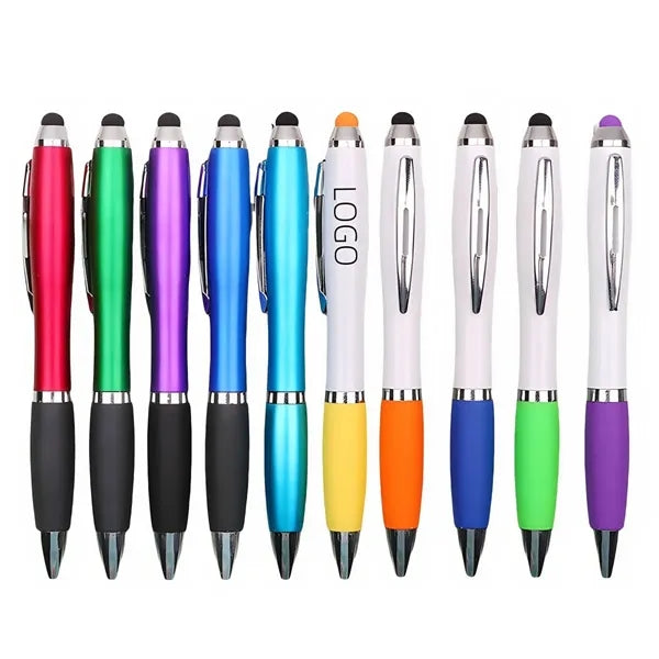 Retractable Ballpoint Pen with Stylus tip for Touch Screens