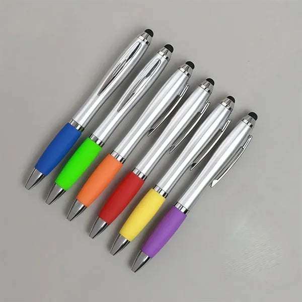 Retractable Ballpoint Pen with Stylus tip for Touch Screens