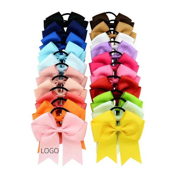 4.5 inch Large Cheerleader Elastic Hair Tie Bands