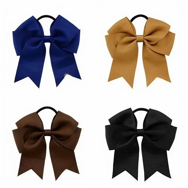 4.5 inch Large Cheerleader Elastic Hair Tie Bands