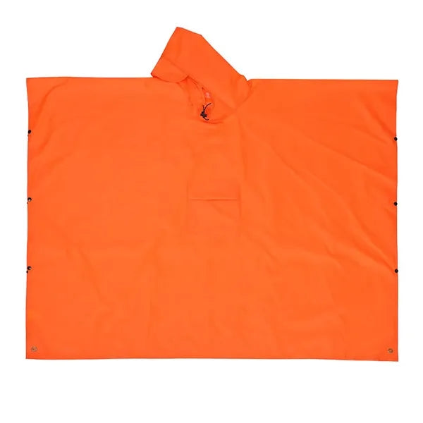 Adults' Hooded Rain Poncho with Handy Pouch