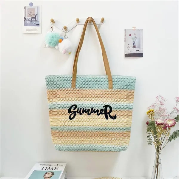 Woven Large Capacity Tote Bag