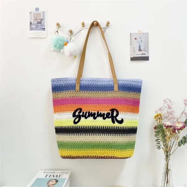 Woven Large Capacity Tote Bag
