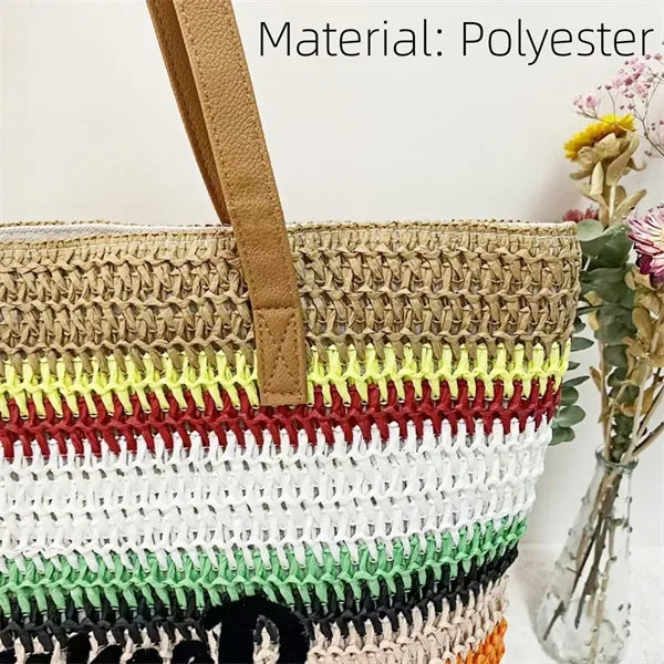 Woven Large Capacity Tote Bag