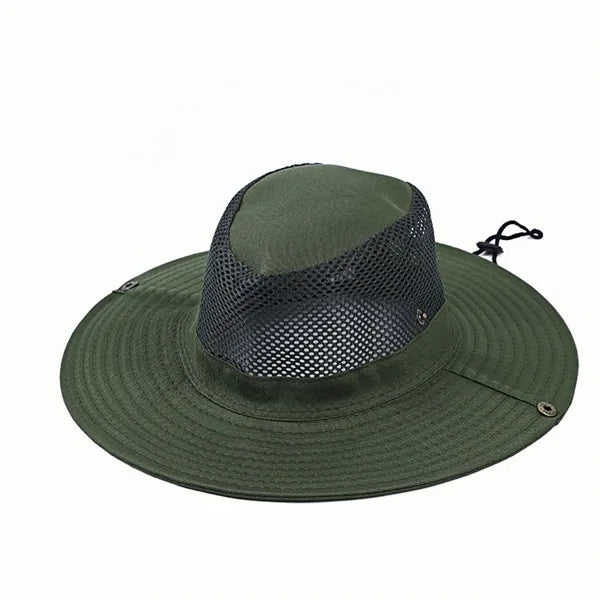 Mens Fishing Hat Wide Large Brim Sun with Camouflage