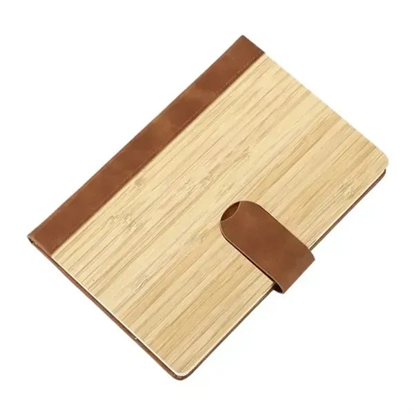 Bamboo Cover Magnetic Closure Notebook