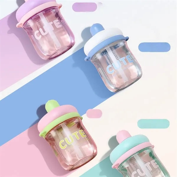 Kawaii Water Bottle Straw 22oz with Two Ways to Dinking