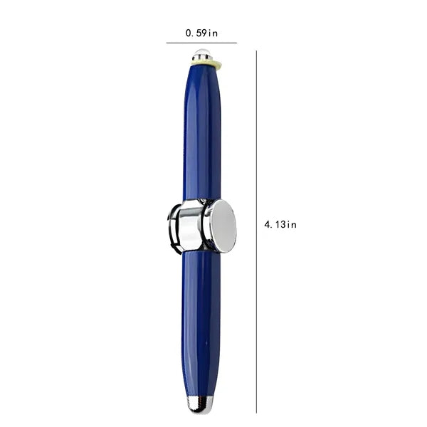 Fidget Spinner Rotating Stress Relief Metal LED Pen