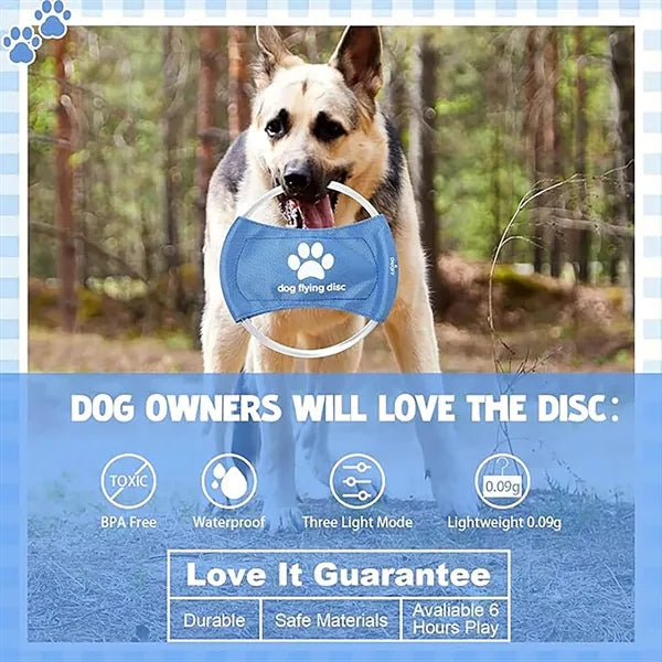 LED Pet Luminous Training Frisbee