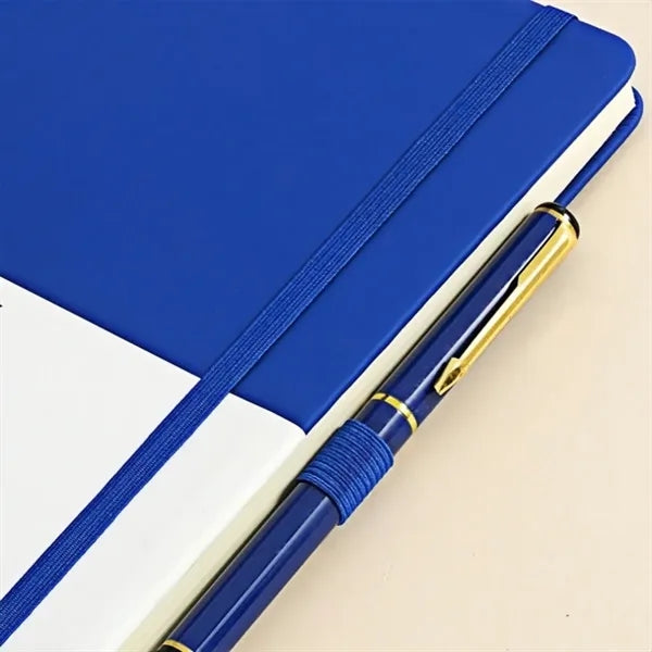 Premium PU Leather A5 Notebook with Elastic Closure