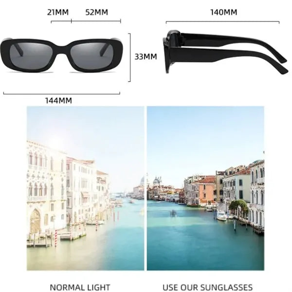 Rectangle Sunglasses for Women Men