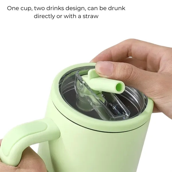30 oz 40 Tumbler with Handle & Flip Straw