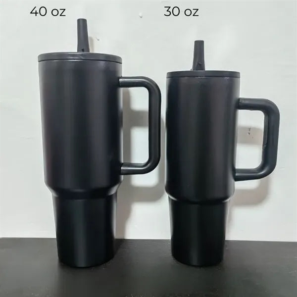 30 oz 40 Tumbler with Handle & Flip Straw