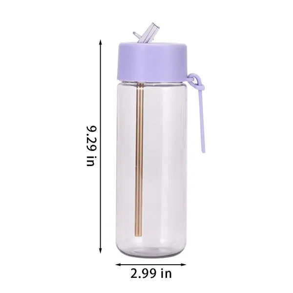 Leak-proof bpa-free 25oz sports water bottle with straw