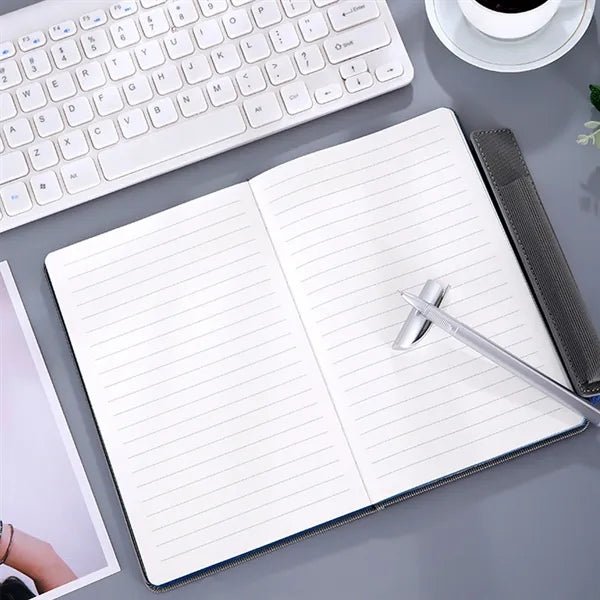 A5 Notebook with Pen Pouch Corporate Business Logo Printed