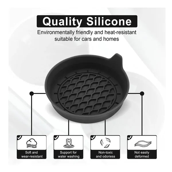 Silicone Non Slip Car Cup Holder Coaster