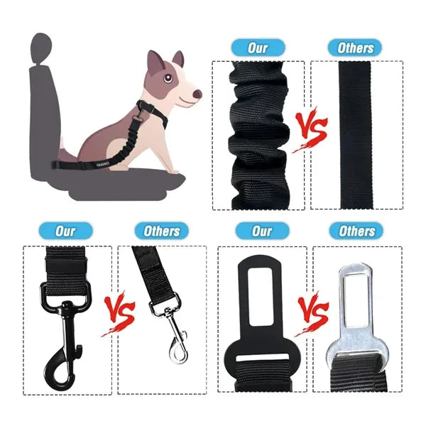 Retractable Heavy Duty Nylon Dog Car Seat Belts
