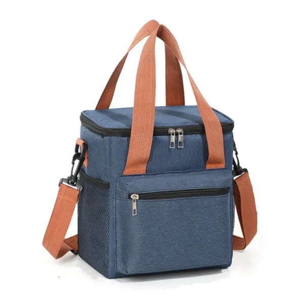 8-Can PEVA Cooler Bag w/ Adjustable Strap & Multiple Pockets
