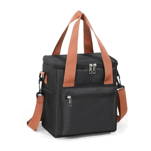 8-Can PEVA Cooler Bag w/ Adjustable Strap & Multiple Pockets