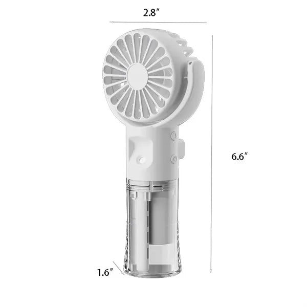Adjustable Rotating Head ABS Spray Fan W/ Hanging Rope