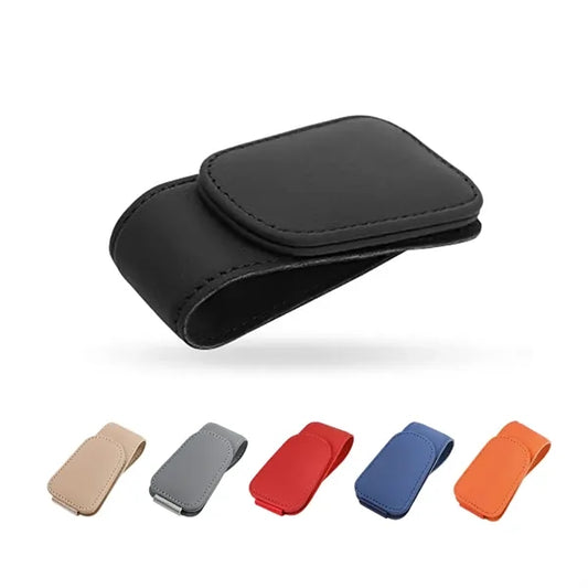 Magnetic Leather Sunglass Holder