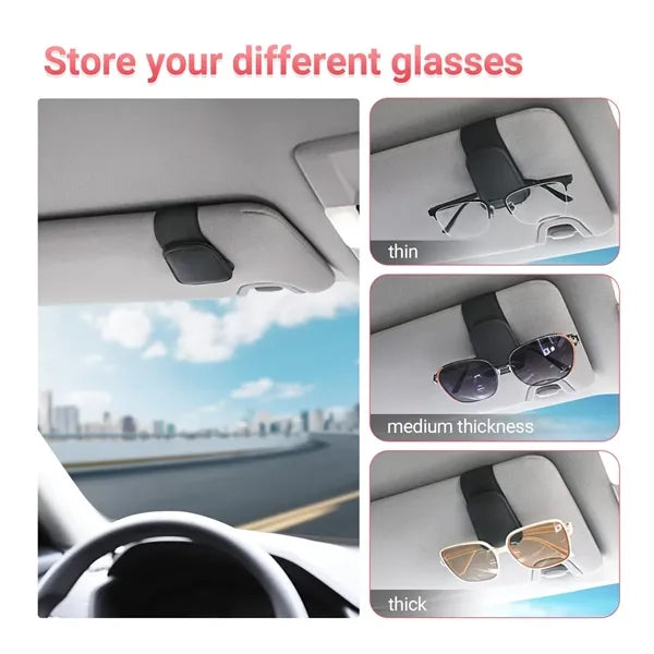 Magnetic Leather Sunglass Holder