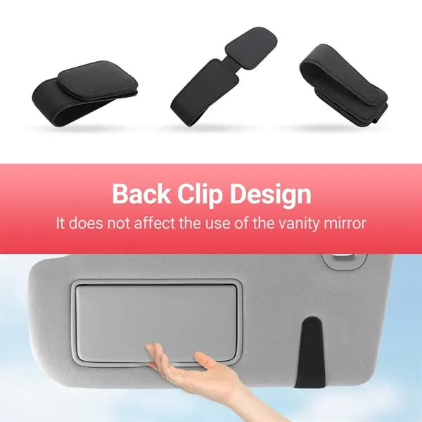 Magnetic Leather Sunglass Holder