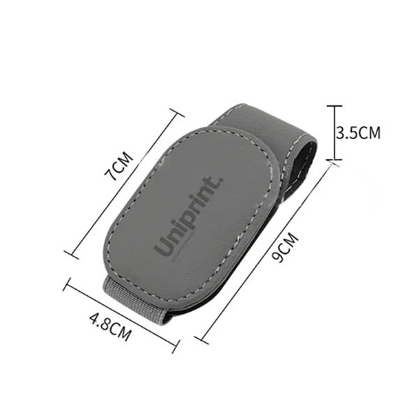 Magnetic Leather Sunglass Holder
