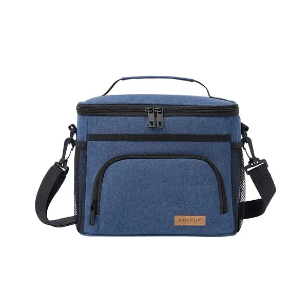 10-Can Leakproof PEVA Lunch Bag with Strap & Pockets