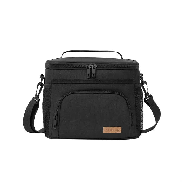 10-Can Leakproof PEVA Lunch Bag with Strap & Pockets