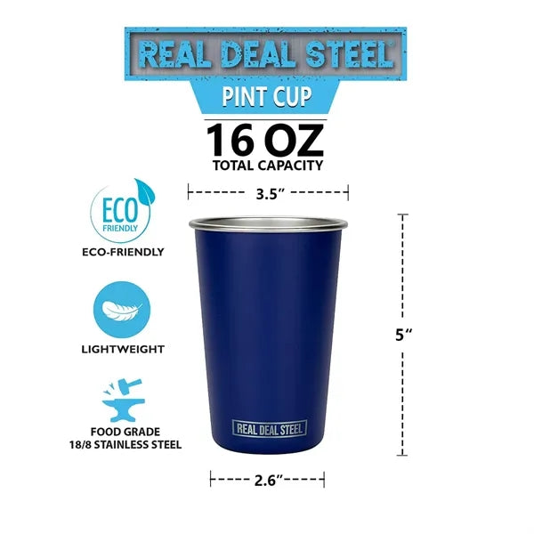 16Oz Stackable Eco Metal Pint Cup