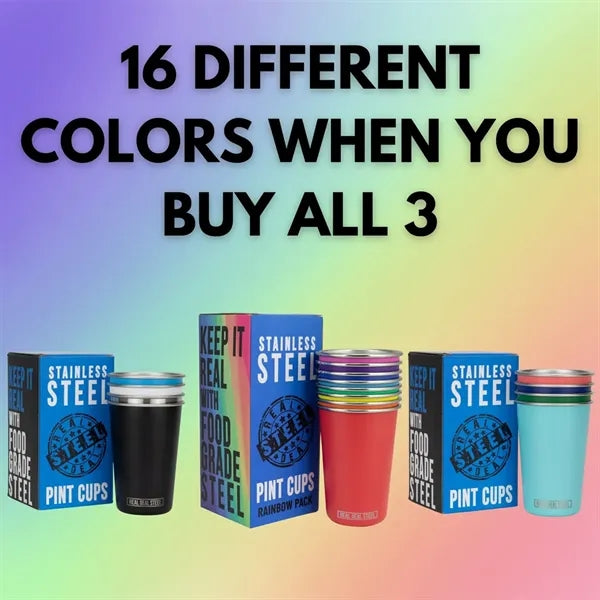 16Oz Stackable Eco Metal Pint Cup