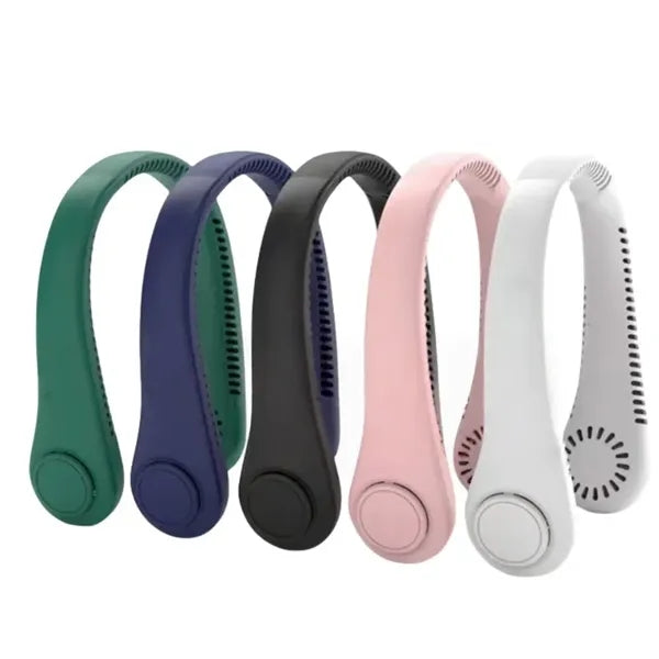 Blade-less Neck Fan Made of ABS Plastic Rechargeable