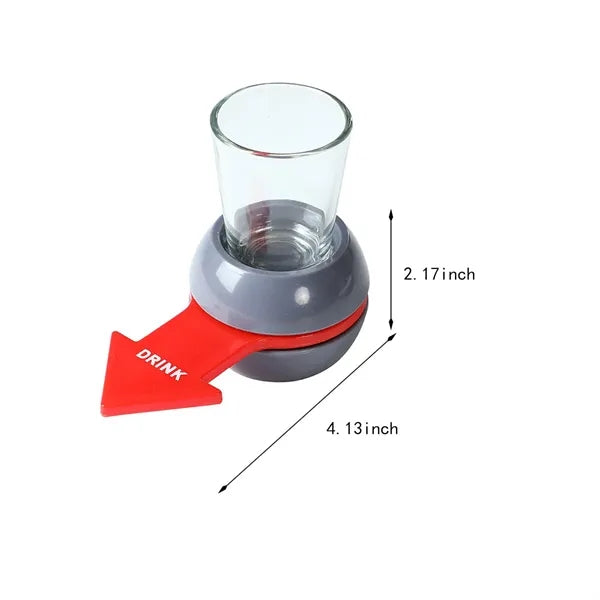 Versatile Fun Party Drinking Game Beer Shot Glass Spinner