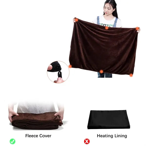 Wireless USB Heated Blanket Wrap