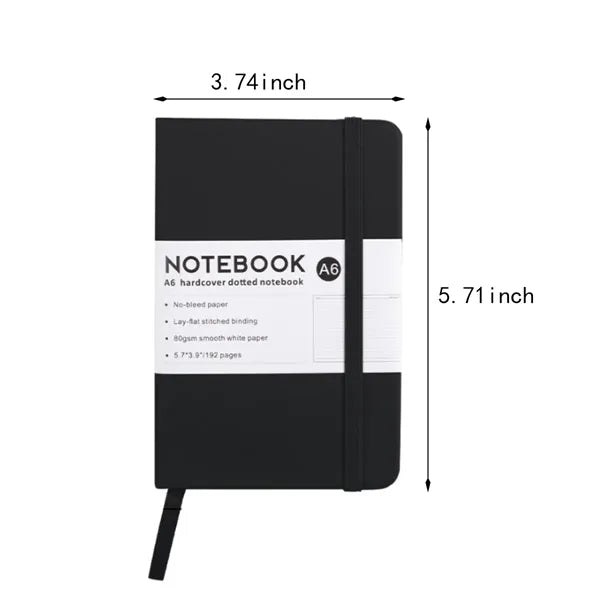 Portable customizable school office A6 journal notebook