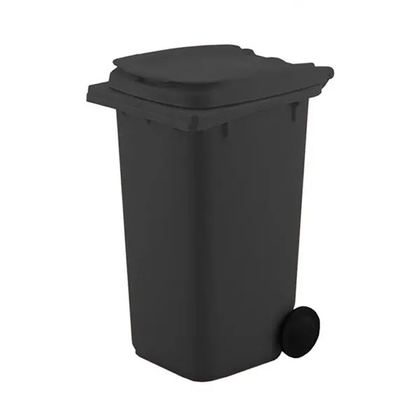 Mini Plastic Trash Can Bin Pen Holder with Lid
