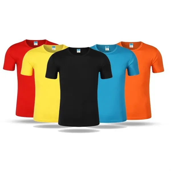 Quick-Dry Round Neck Printed T-Shirts