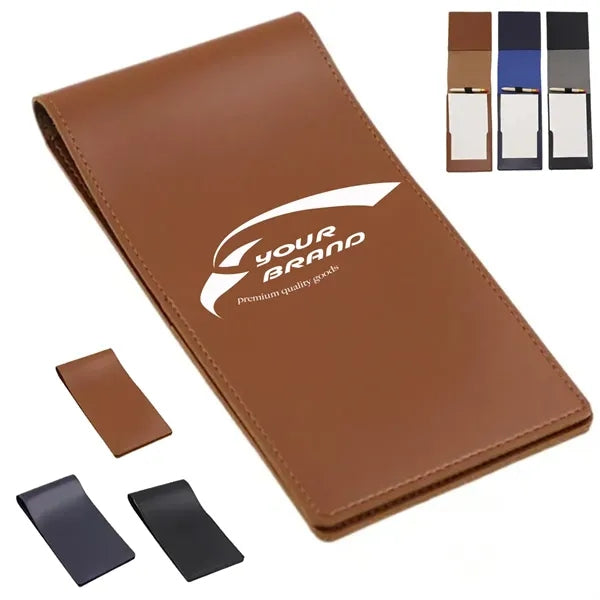 Premium Leather Golf Scorecard Holder Notebook
