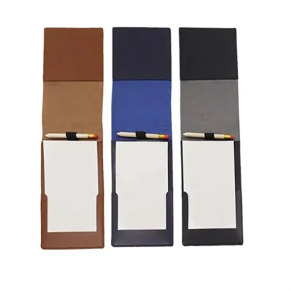 Premium Leather Golf Scorecard Holder Notebook
