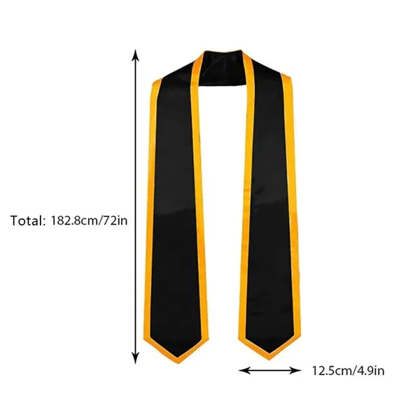 Classic unisex adult plain honor sash graduation stole