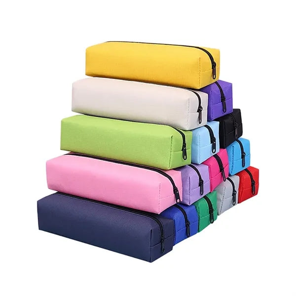 Oxford Pencil Pouch with Zipper