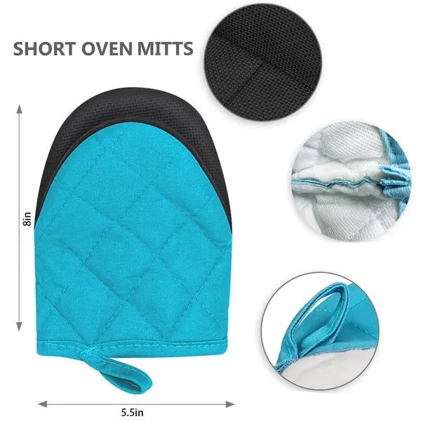Non-Slip Heat Resistant Oven Kitchen Cooking Duckbill Gloves