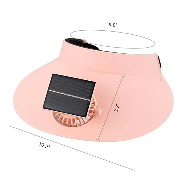 Solar-Powered Sun Hat with Backup USB Charging