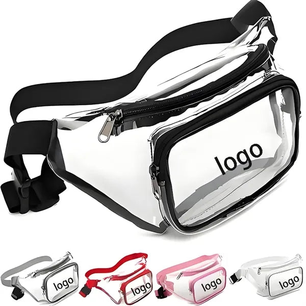 Durable 1-Compartment Clear PVC Stadium Approved Waist Pack
