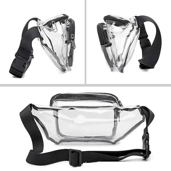 Durable 1-Compartment Clear PVC Stadium Approved Waist Pack