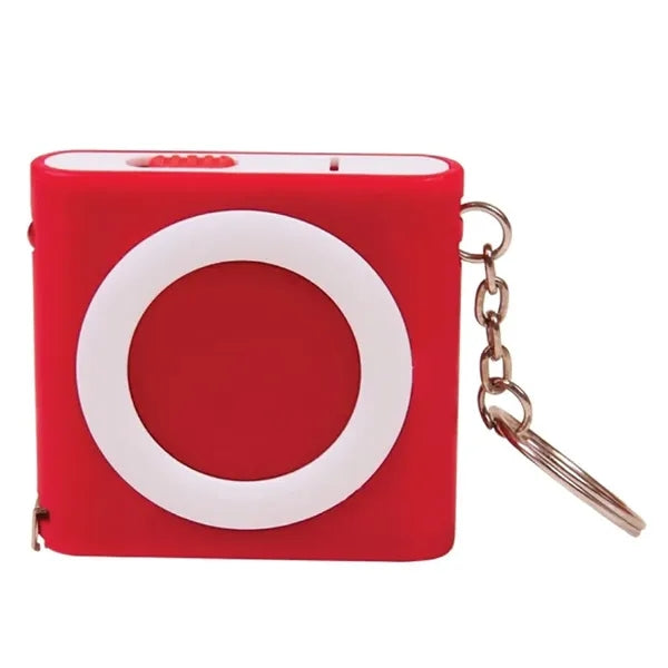 LED Tape Measure With Light And Keychain