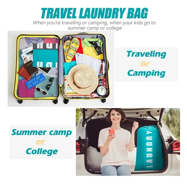 Large Travel Camping Laundry Bag For Dirty Clothes